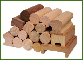 Poręcze, pochwyty drewniane