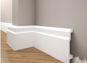 Skirting boards white painted from extruded polystyrene 103*22