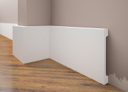 Skirting boards white painted from extruded polystyrene 119*16