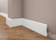 Skirting boards white painted from extruded polystyrene 58*12