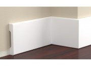 Skirting boards white painted from extruded polystyrene 70*12