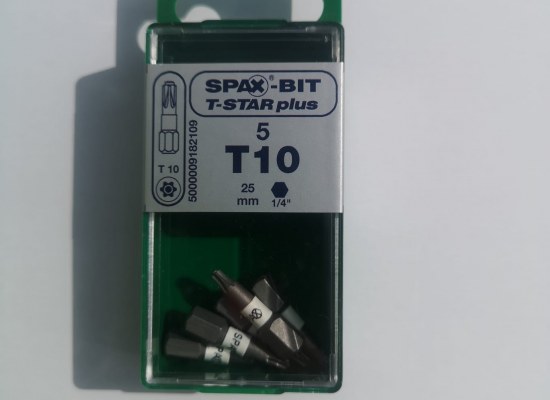 Bit T10 Spax T-Star plus 25 mm wkręty 3 mm