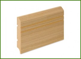 Oak veneered MDF for moisture-resistant varnished