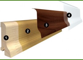LISTWY PRZYPODŁOGOWE FORNIROWANE - PEDROSS