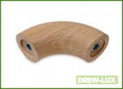 Kolanko dębowe Ø 42,4 M - 90 stopni