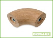 Kolanko dębowe Ø 50 M - 90 stopni