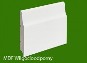 Listwa przypodłogowa MDF biała lakierowana - 120 x 16 PLUS - wilgocioodporna