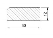 Listwa przypodłogowa sosnowa 3,0 x 1,2 (2-2,45)
